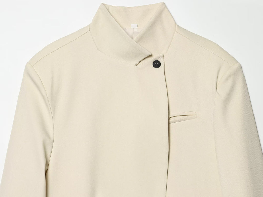 Women's casual stand collar Blazer Coat