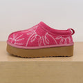 Women's new embroidered snow boots with shallow mouth and thick platform