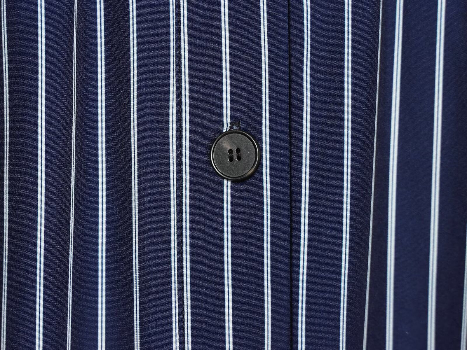 Women's with drawstring striped stand collar shirt