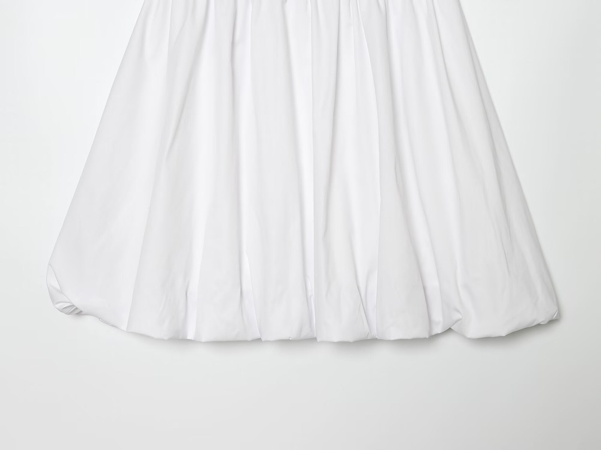 Women's rivet decorated balloon version MIDI skirt
