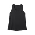 Women's new fashion satin texture sleeveless U-neck shirt