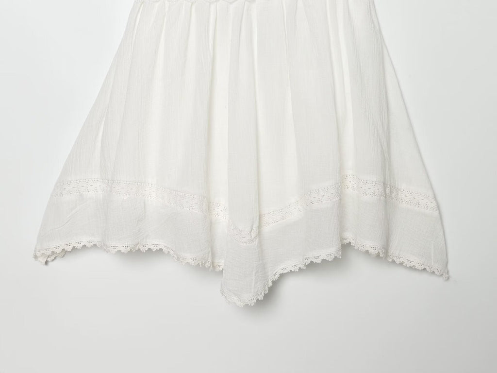 Women's chiffon embroidered mini dress