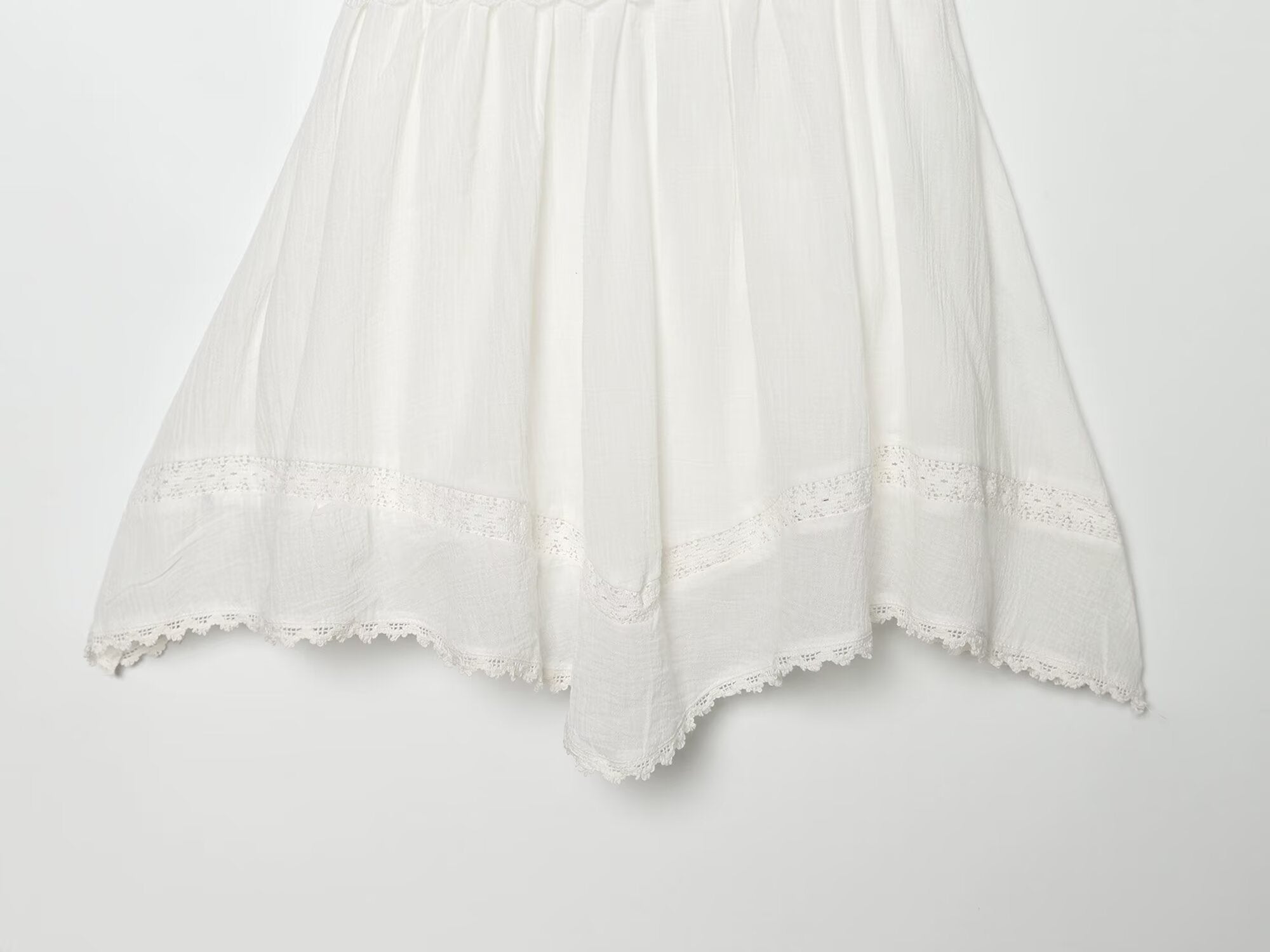 Women's chiffon embroidered mini dress