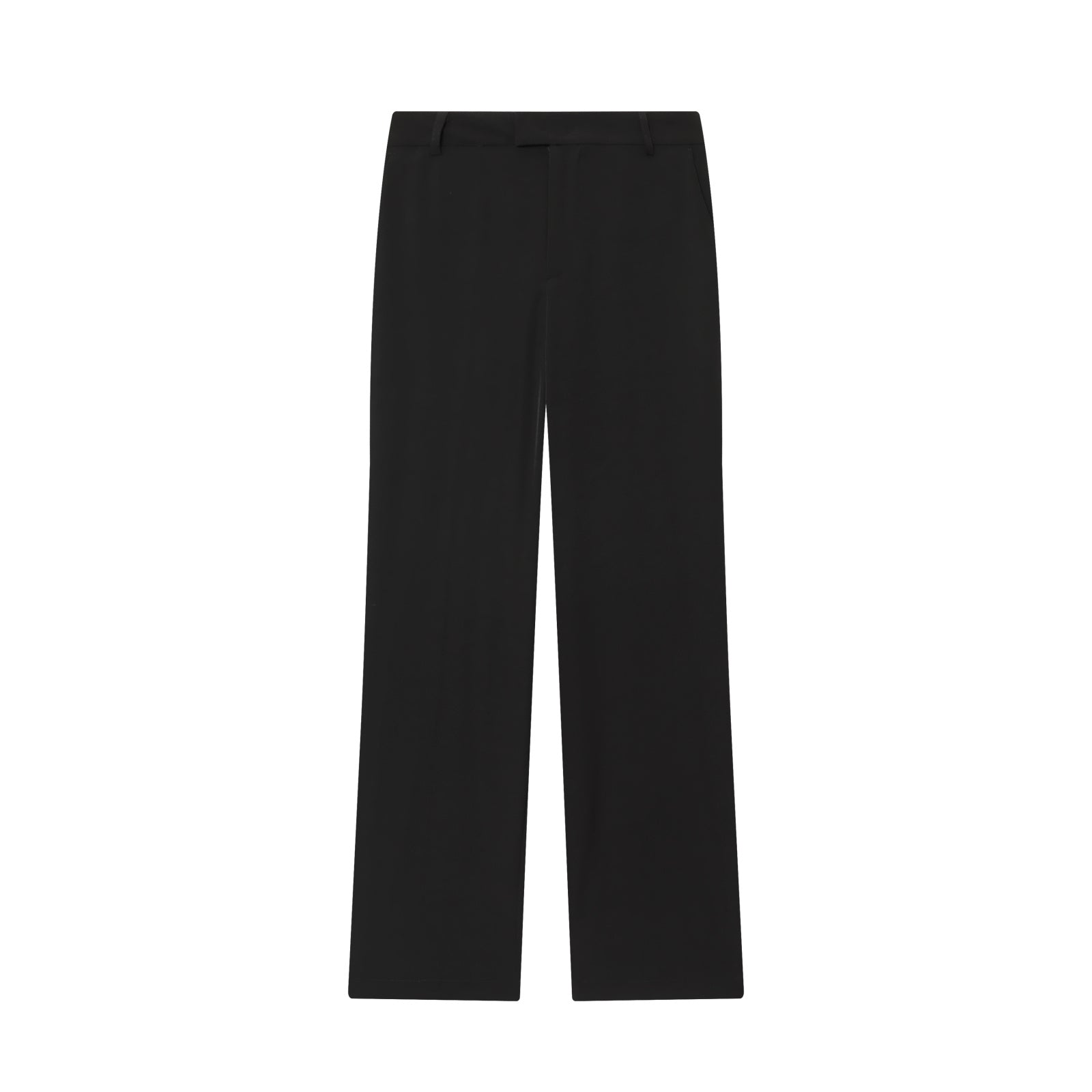 Women's new fashion black O Neck Button-up vest+Pants suit