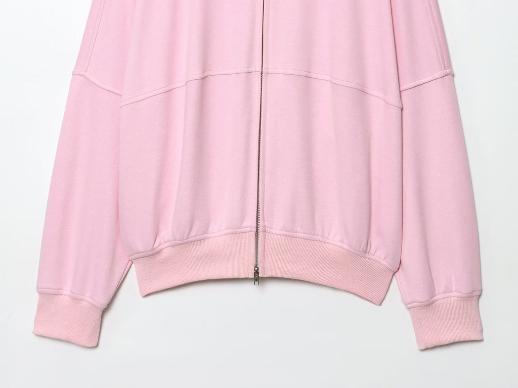Women's new fashion loose zipper pilot jacket Coat+Pants suit
