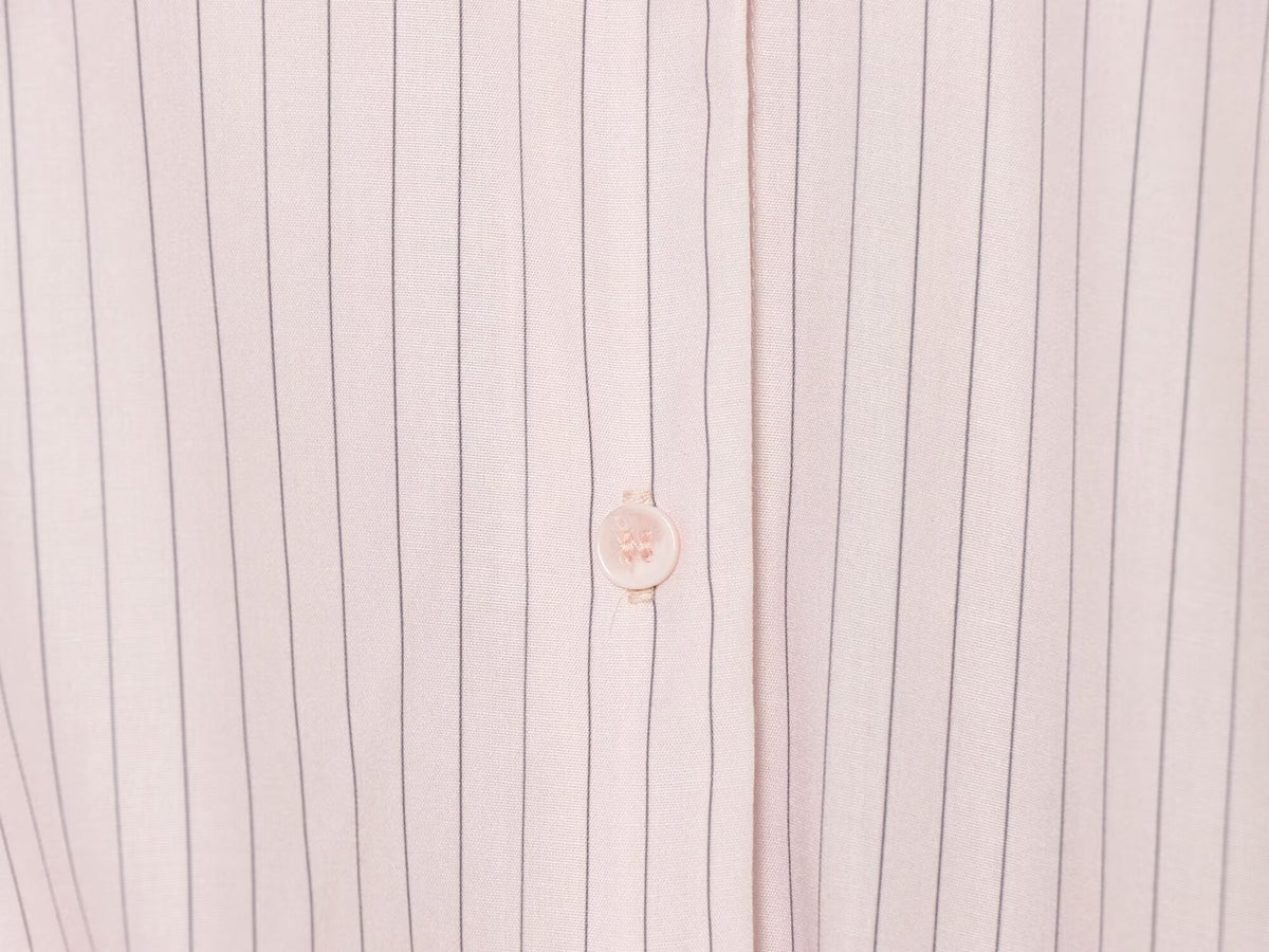 Women's Side Lace up decorative Striped Shirt