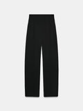 Women's comfortable loose high waisted zipper pants