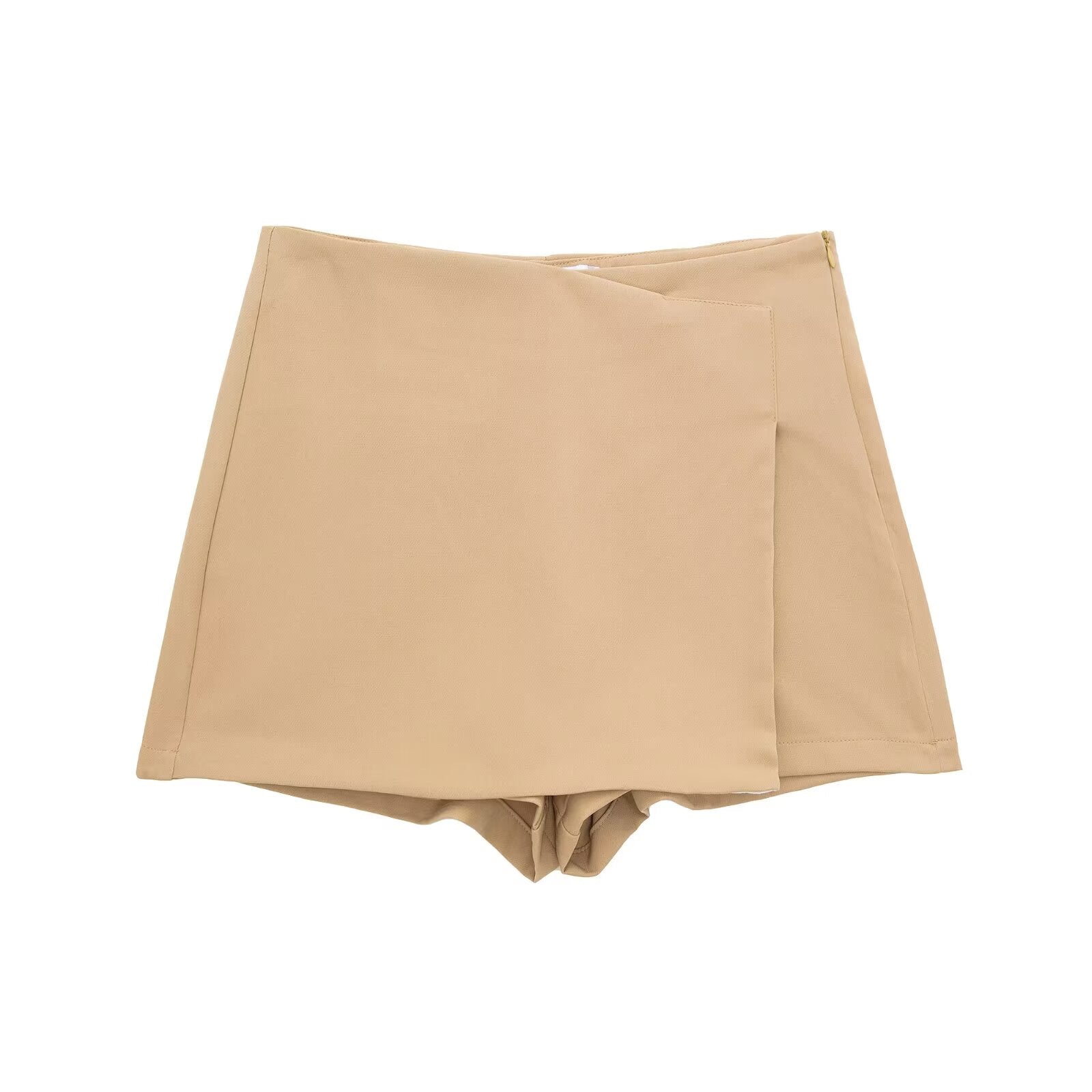 Women's multicolored casual asymmetric culottes