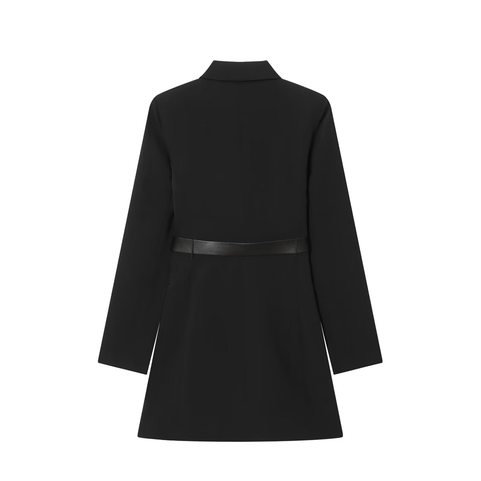 Women's With Belt casual double breasted Blazer style dress