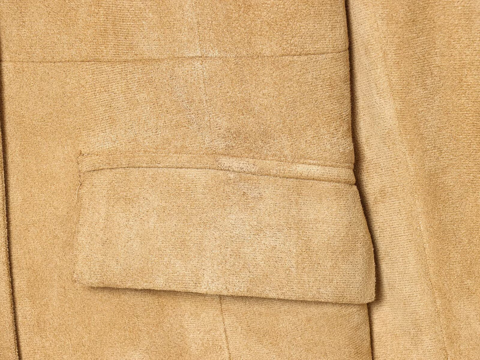 Women's suede Fur Faux Leather effect Blazer Coat