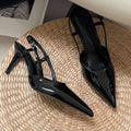 Women's new pointed high-heeled sandals have a shoe box