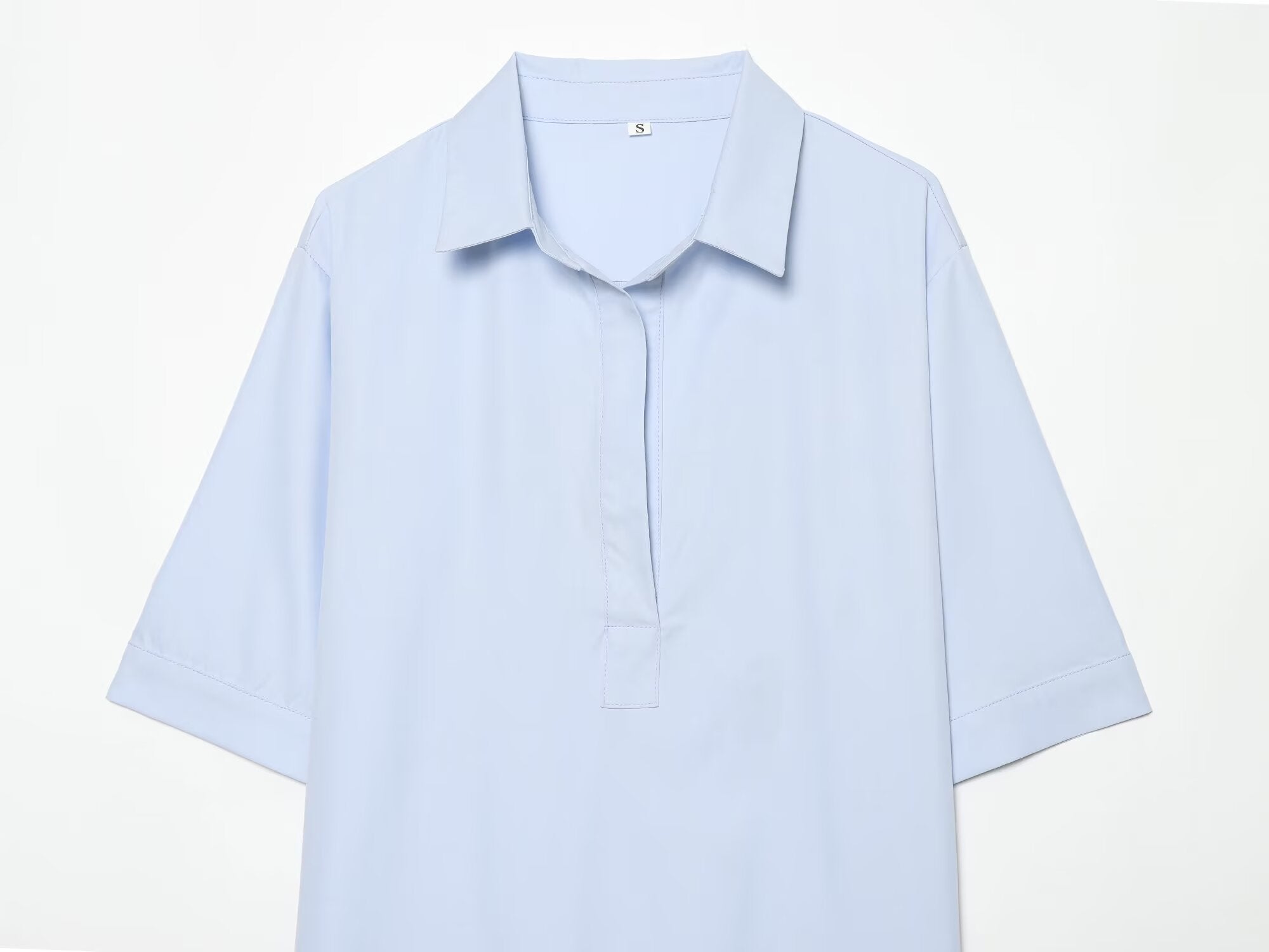 Women's long sleeved shirt style linen blend shirt