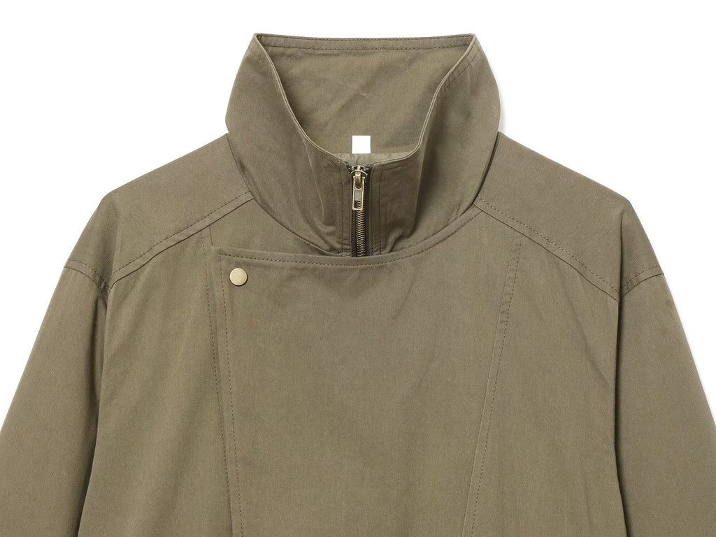 Women's with Belt casual stand collar Windbreaker coat