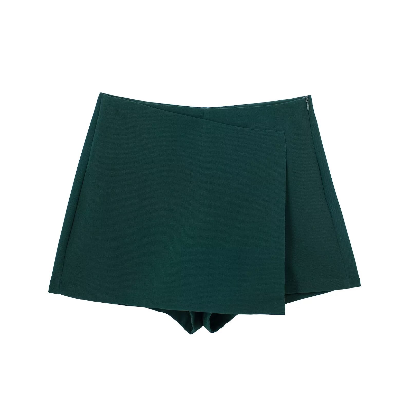 Women's multicolored casual asymmetric culottes