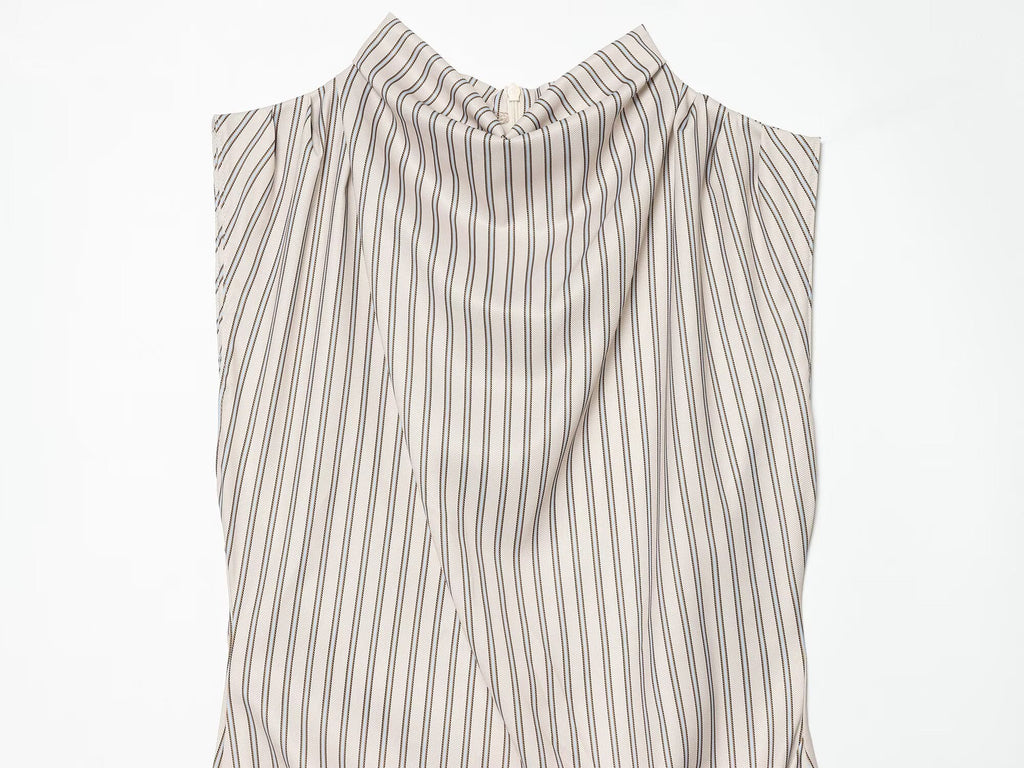 Women's striped lace mini dress