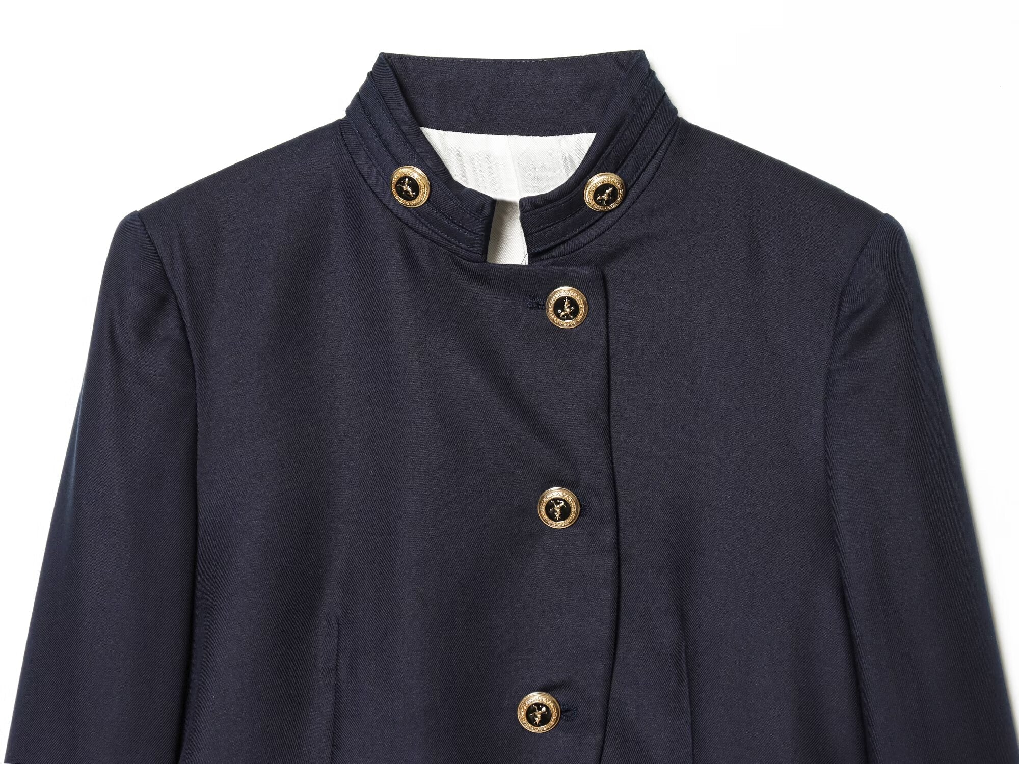 Women's gold button decoration slim Blazer Coat