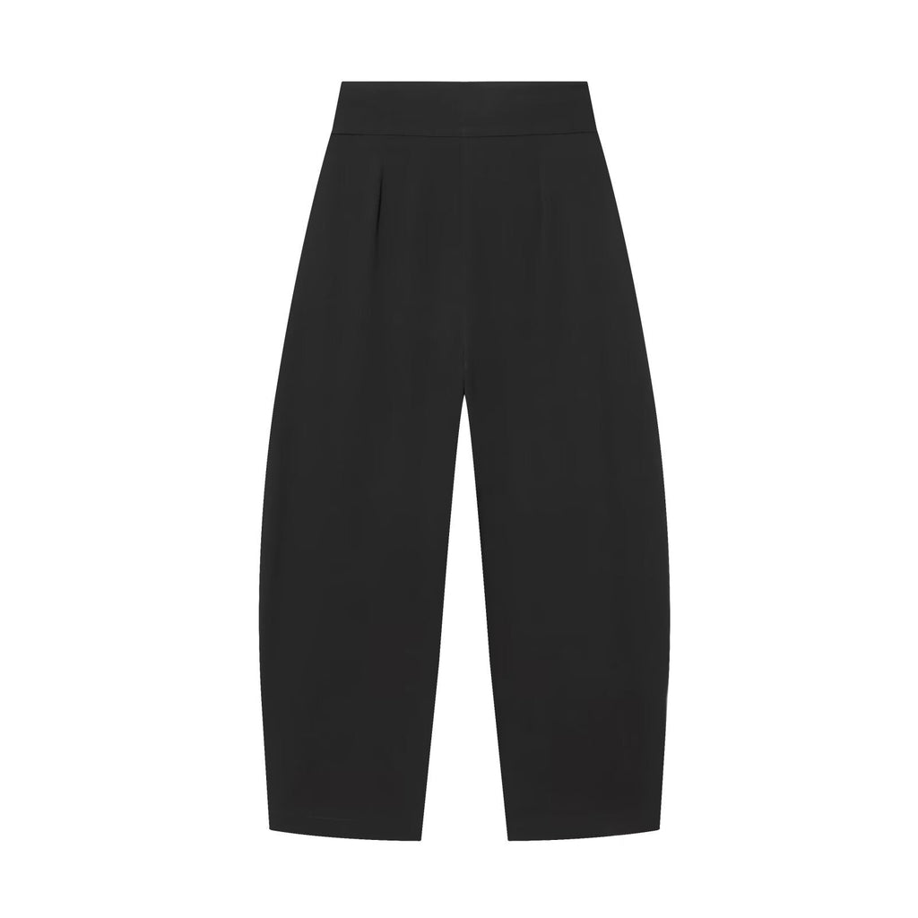 Women's high waisted pleated balloon version casual pants