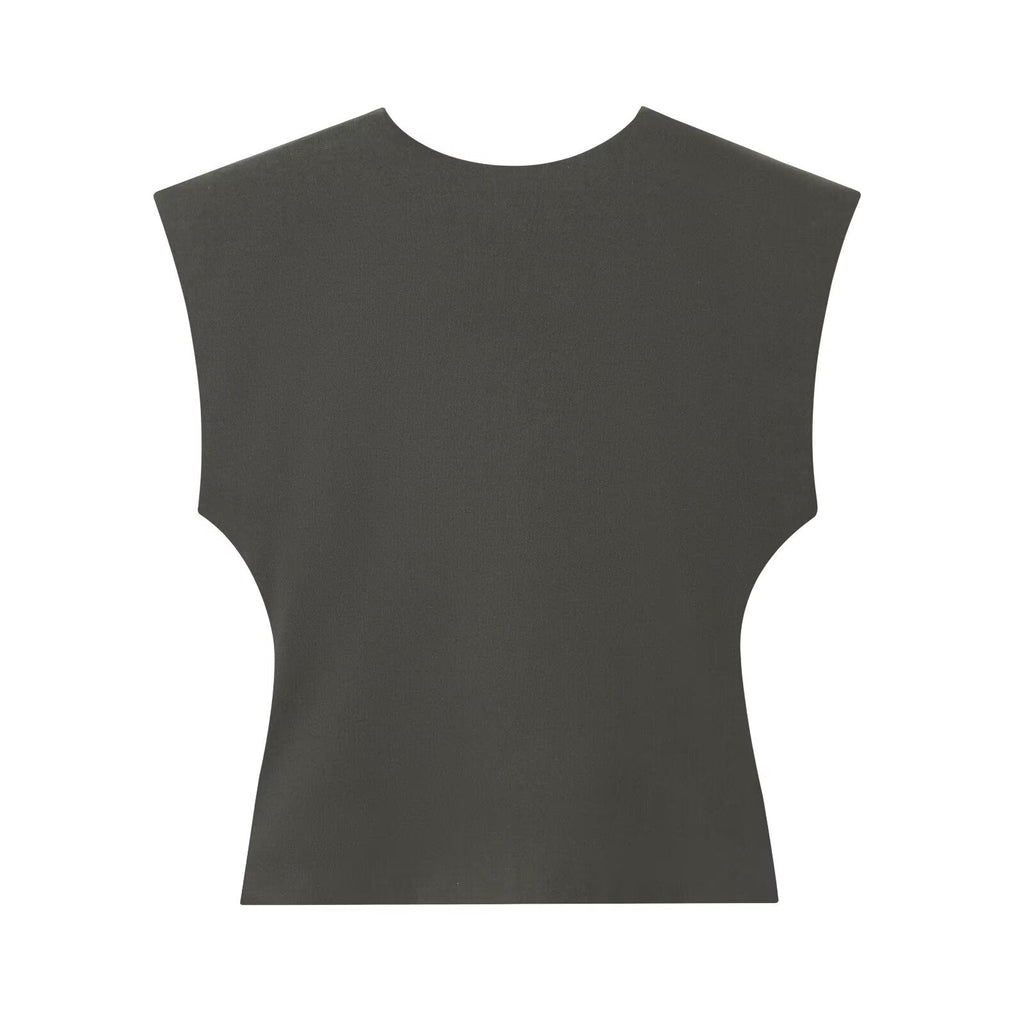 suit Women's 2 pieces slim V-neck Button-up vest+Pants