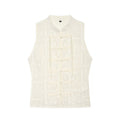 Women's slim Hollow Embroidered Top