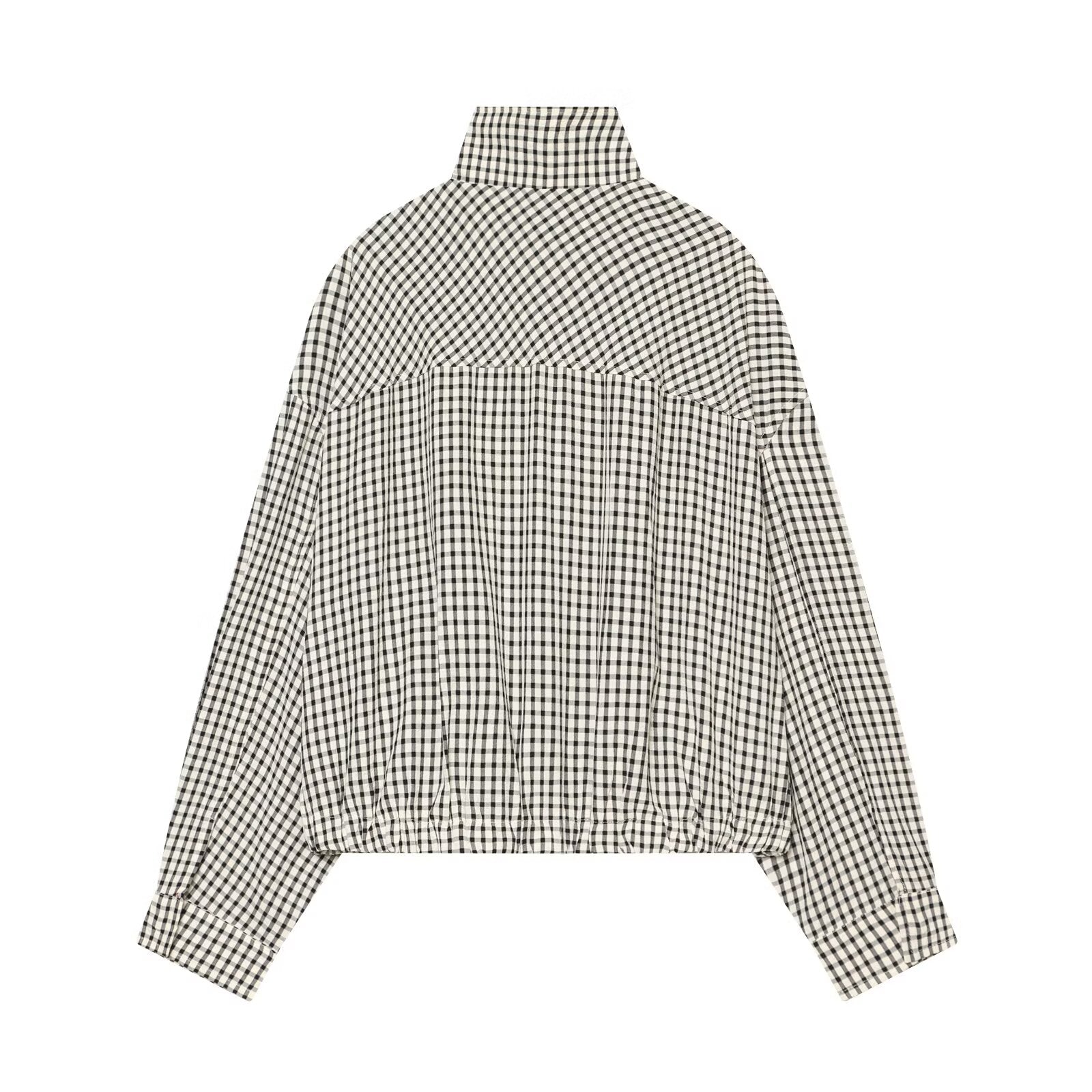 Women's checkered pilot jacket Coat