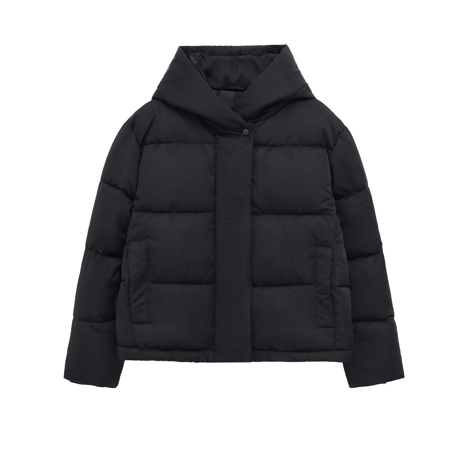 Women's thick windproof hooded cotton jacket Coat