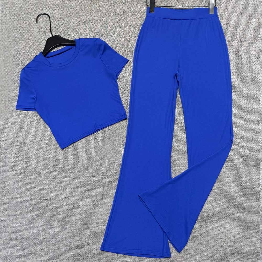 Women's new high-elastic micro-pull hip fitness yoga two-piece set