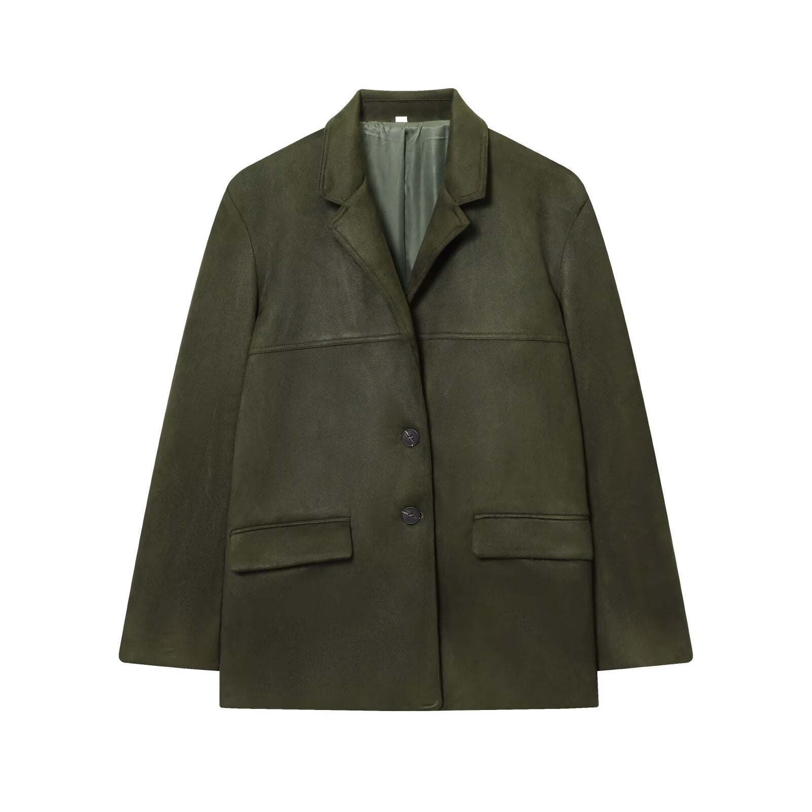 Women's new fashion anti suede effect loose suit jacket+shorts suit