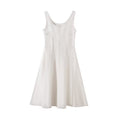 Women's new fashion casual Wide Shoulder denim MIDI dress
