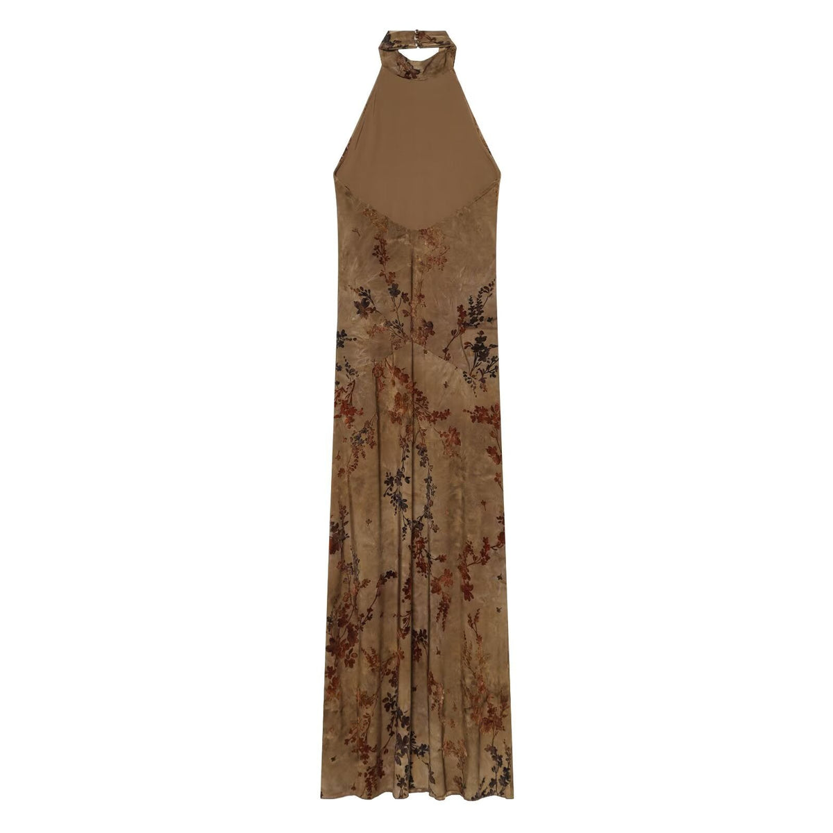 Women's scarf decoration flocked hanging neck dress