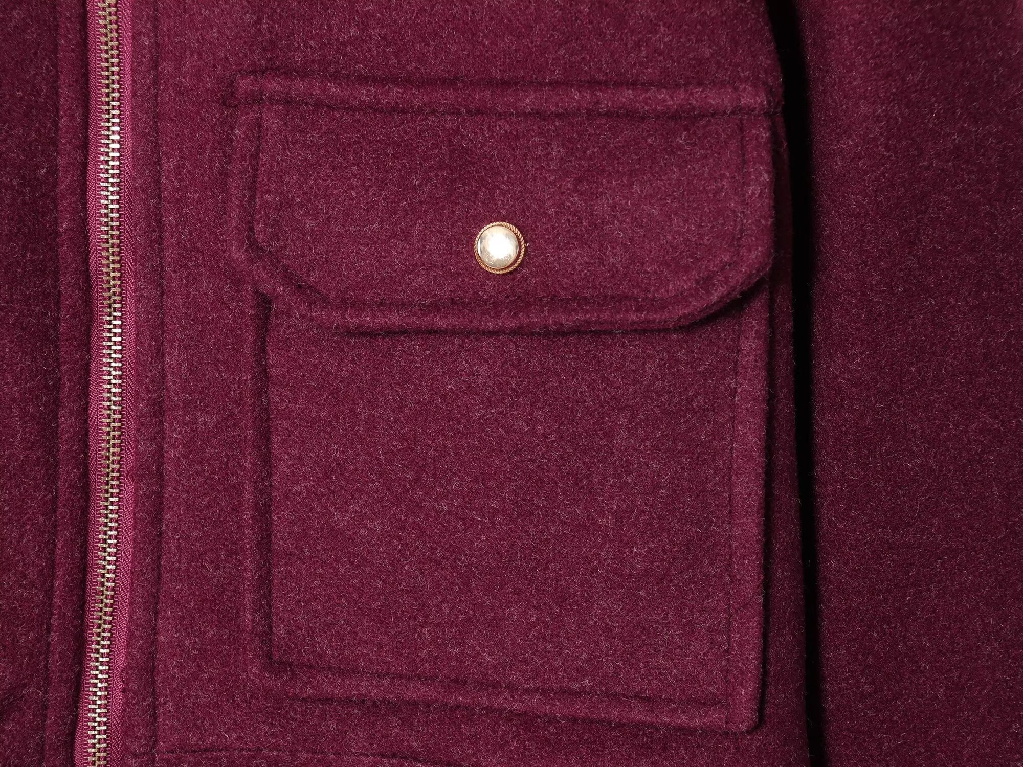 Women's soft textured lapel woolen jacket Coat