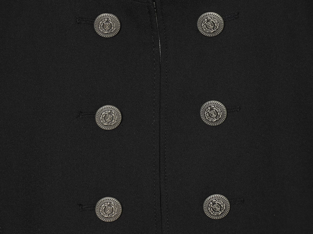 Women's With shoulder pads slim double breasted jacket