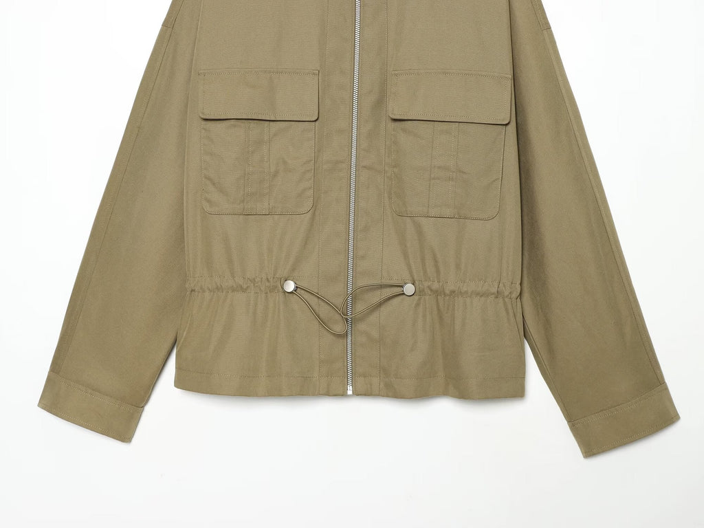 Women's retro casual workwear style cotton Coat