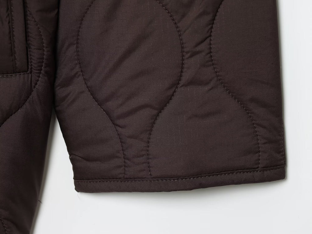 Women's new fashion loose warm hooded quilted cotton Coat