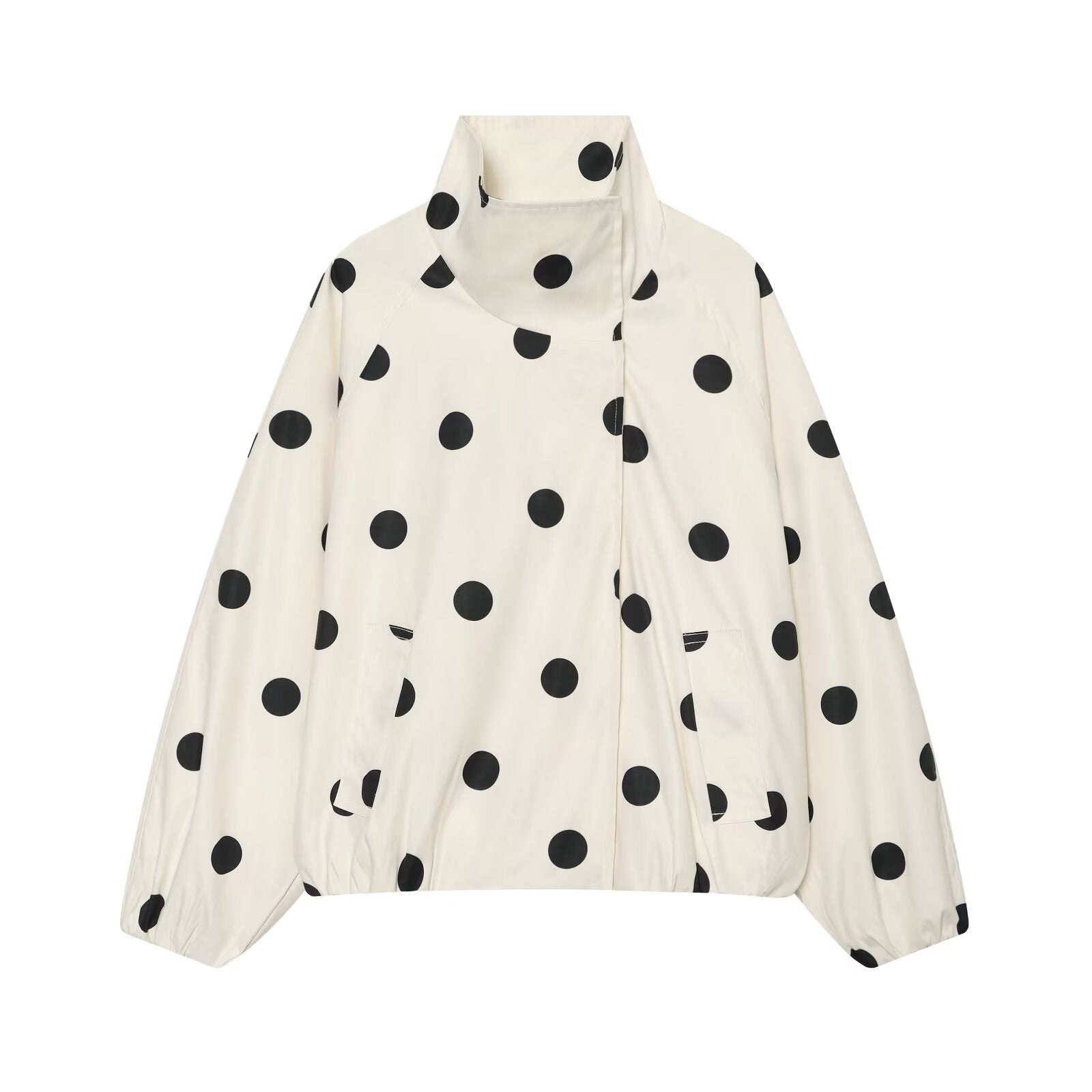 Women's polka dot pilot jacket Coat