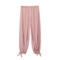 Women's new chic fashion bow decoration loose fluffy pants