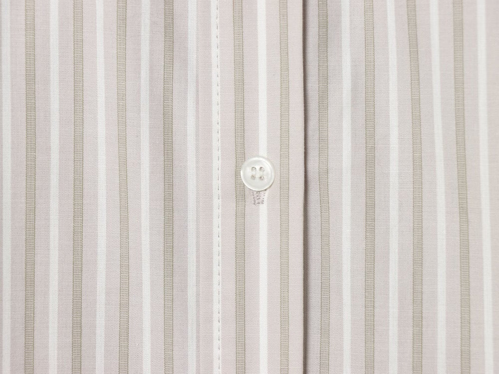 Women's Casual Lapel Striped Poplin Shirt