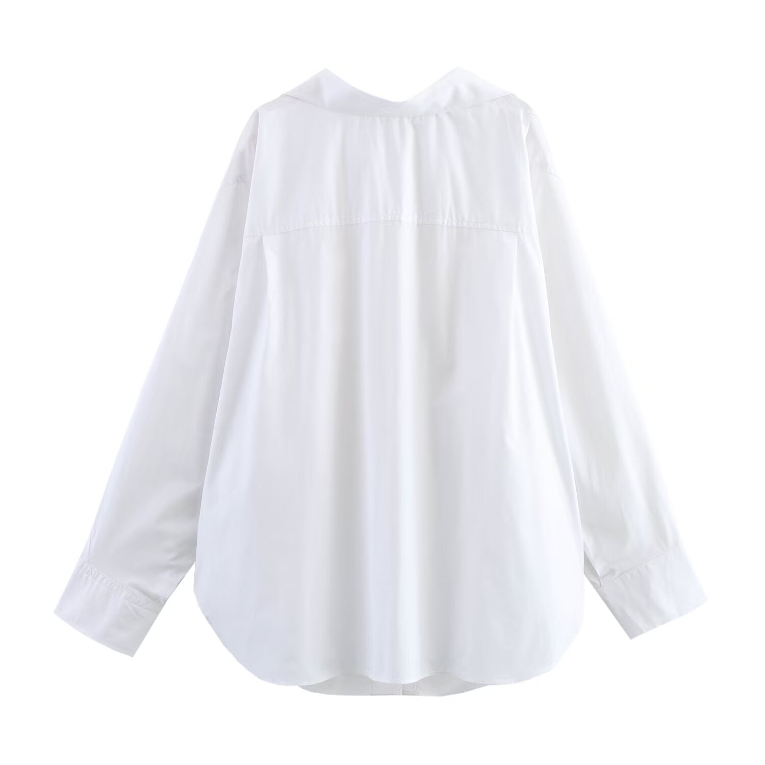 Women's 2025 new fashion pleated decoration loose single breasted striped shirt retro long sleeved pocket women's shirt chic top