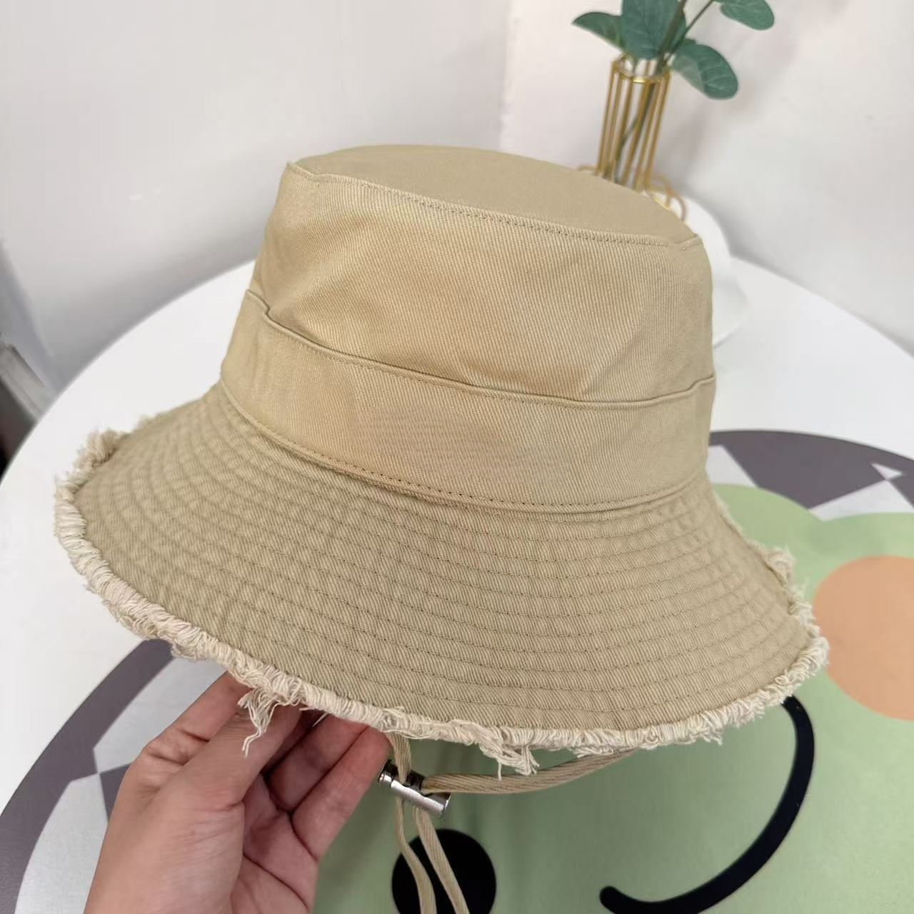 Women's new rope holiday sun protection basin hat burr fisherman's hat