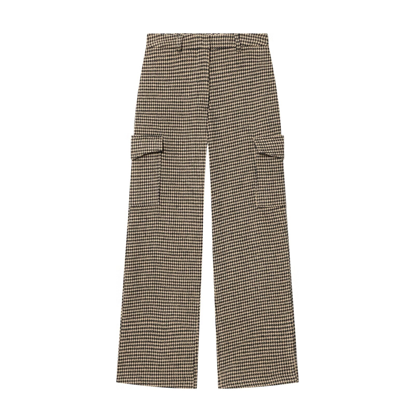 suit Women's 2 pieces lapel plaid pilot jacket Coat+Pants