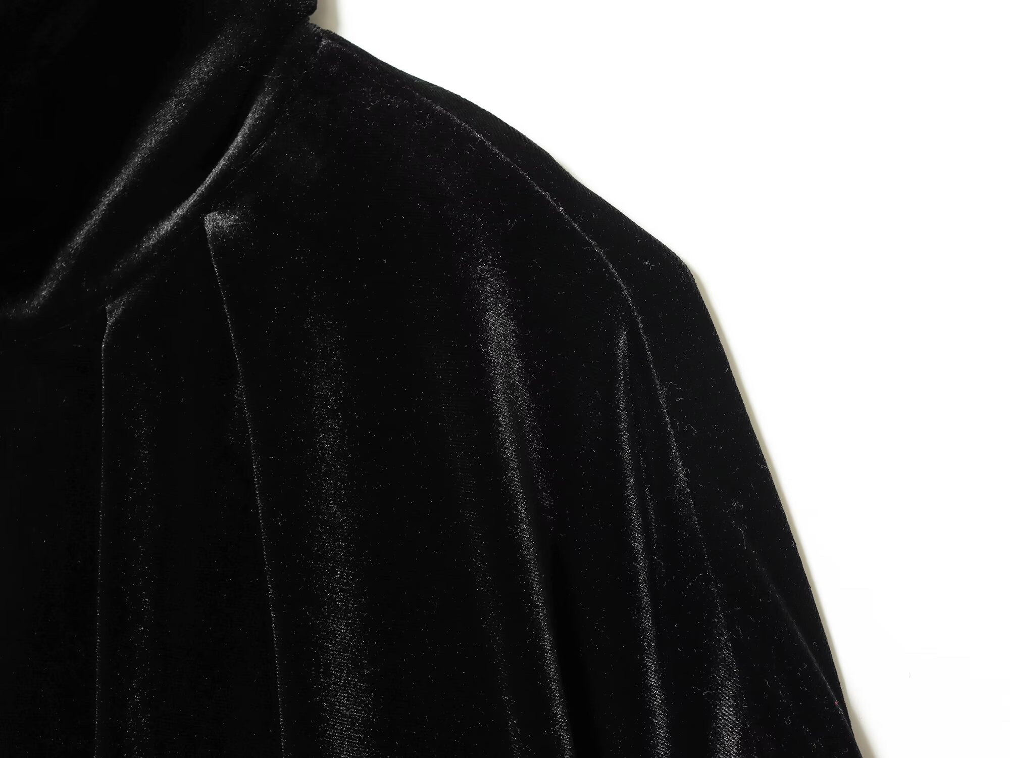 Women's Lapel Velvet Pilot Jacket Coat