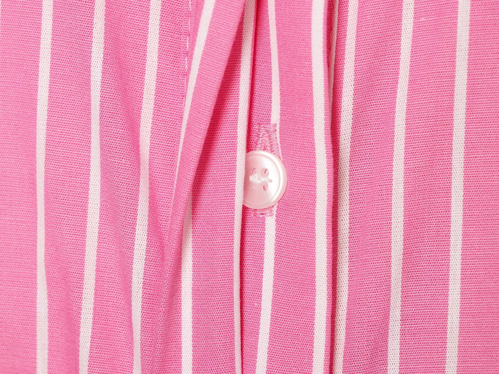 Women's casual striped poplin shirt