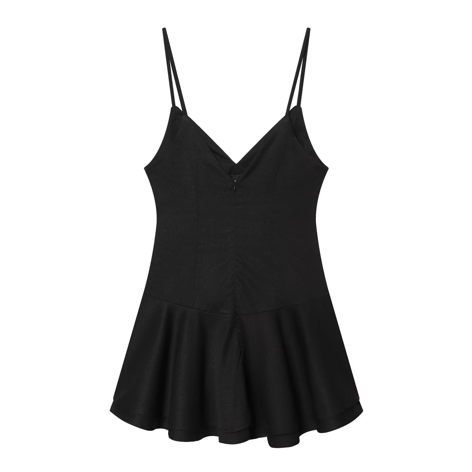Women's short jumpsuit style polka dot dress