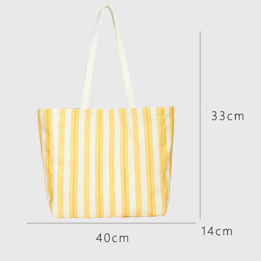 Women's new Joker large capacity striped shoulder handbag