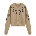Women's beaded embroidered decorative knitted Coat