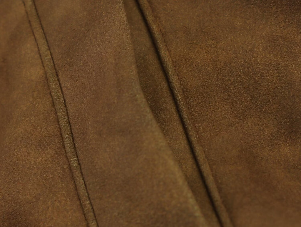 Women's new fashion suede effect short lapel jacket Coat
