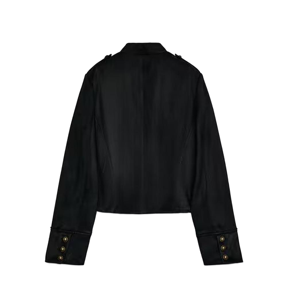 Women's rope knot buckle effect jacket Coat