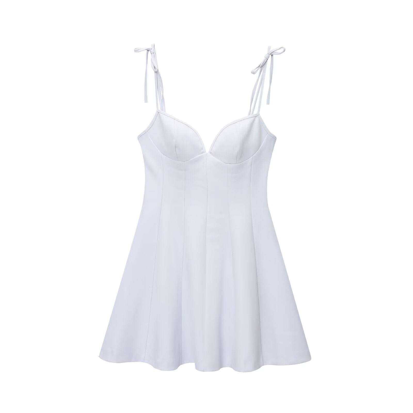 Women's summer fashion bow decoration strapless mini dress