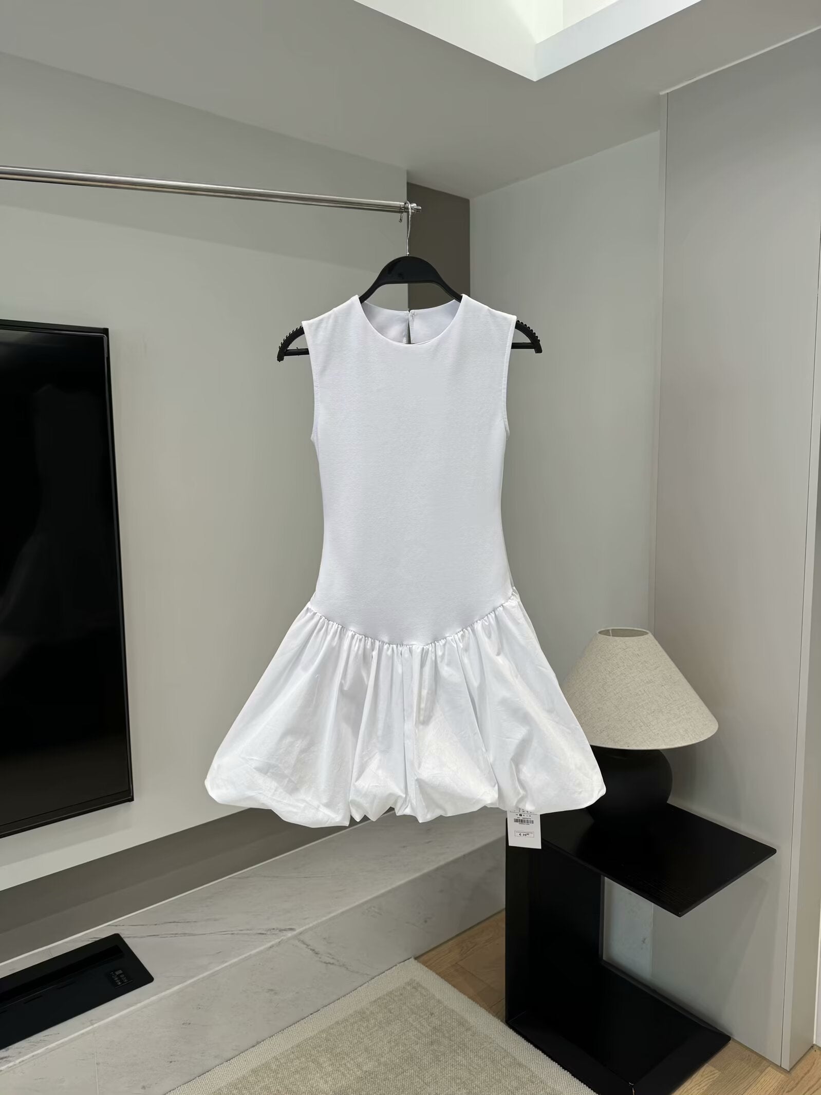Women's 2025 chic fashion double-sided fabric stitching dress retro sleeveless women's dress