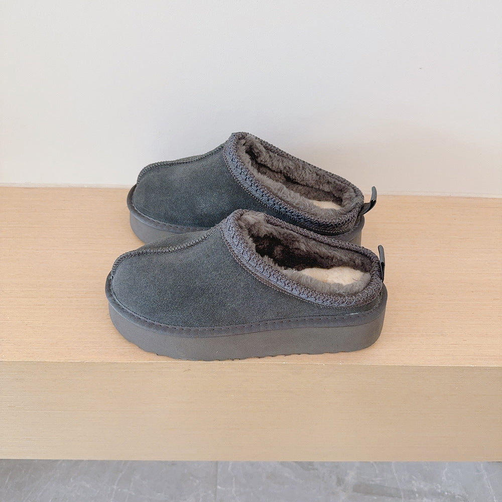 Women's new versatile low-top thick-soled snow boots