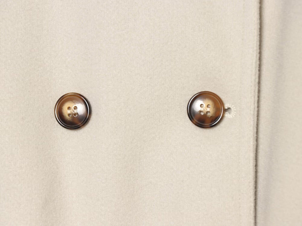 Women's with belt standing collar woolen coat